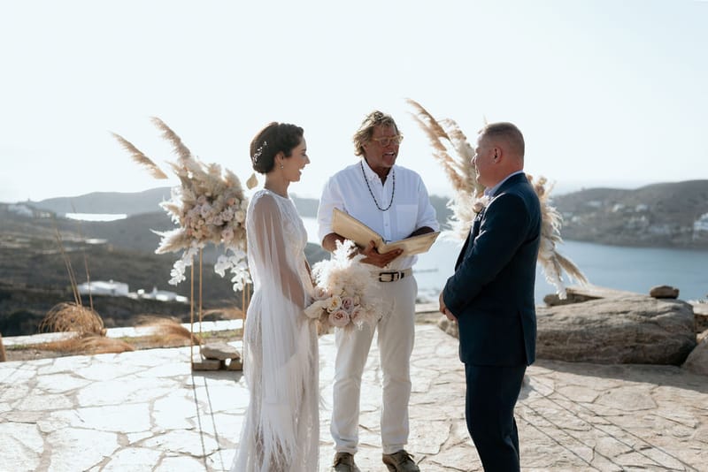 Eliana & Peter Bohemian wedding in Ios