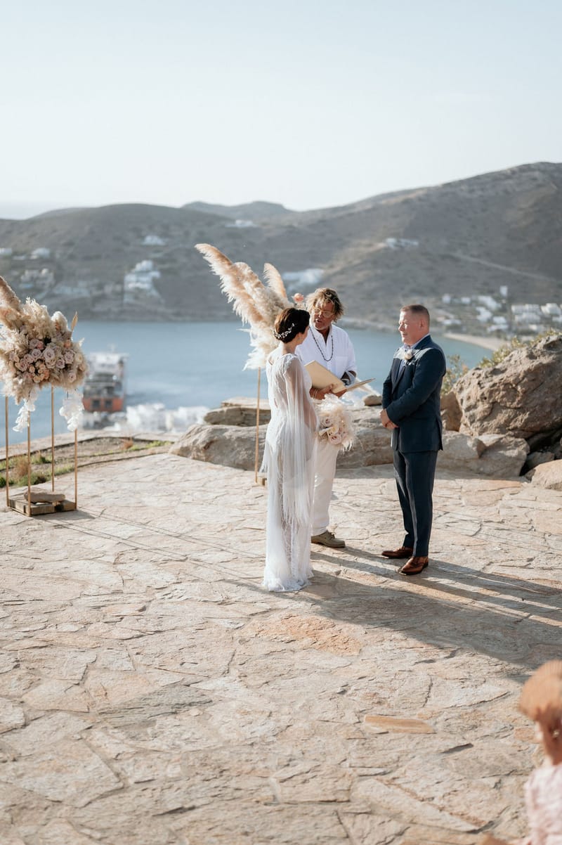 Eliana & Peter Bohemian wedding in Ios