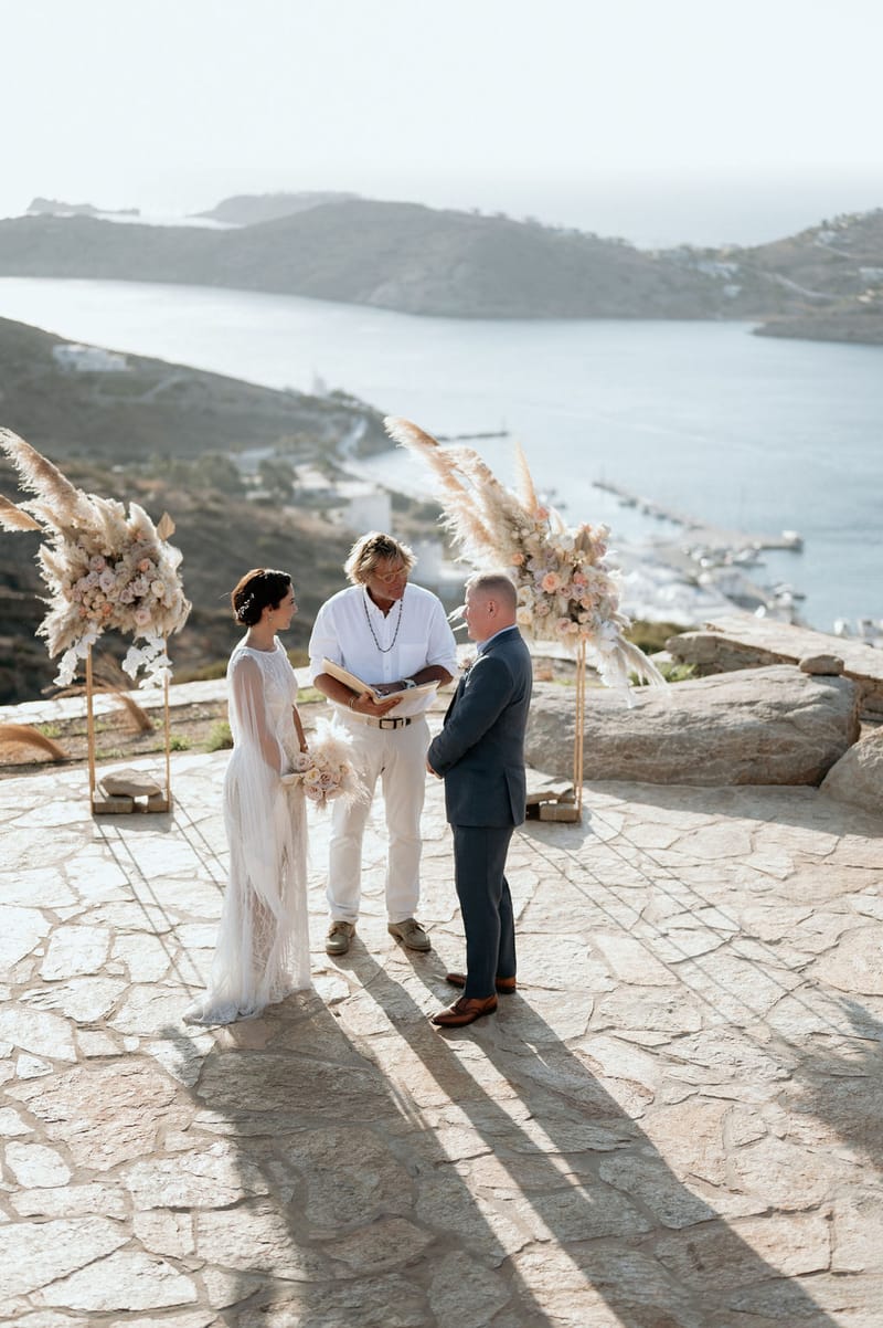 Eliana & Peter Bohemian wedding in Ios