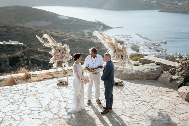 Eliana & Peter Bohemian wedding in Ios