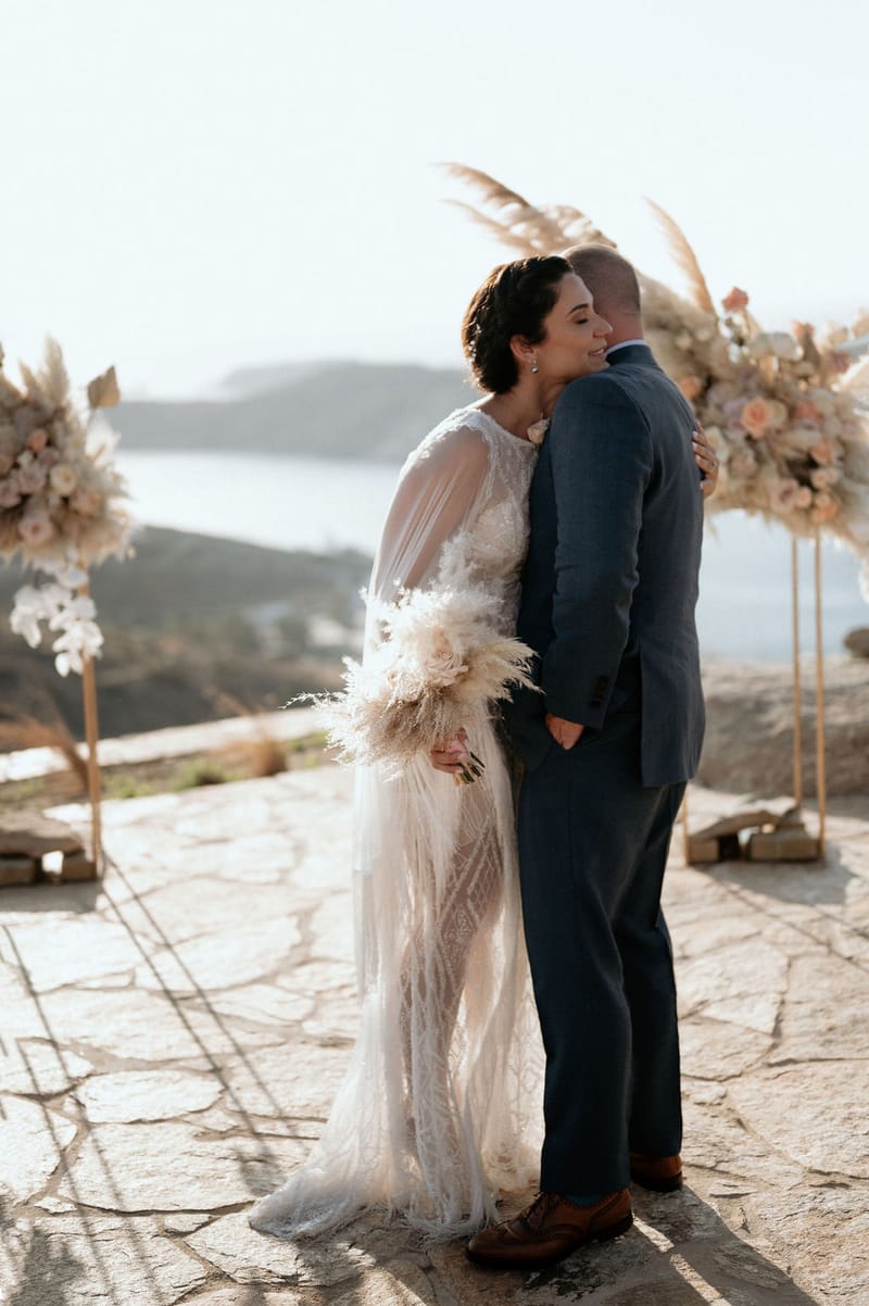 Eliana & Peter Bohemian wedding in Ios