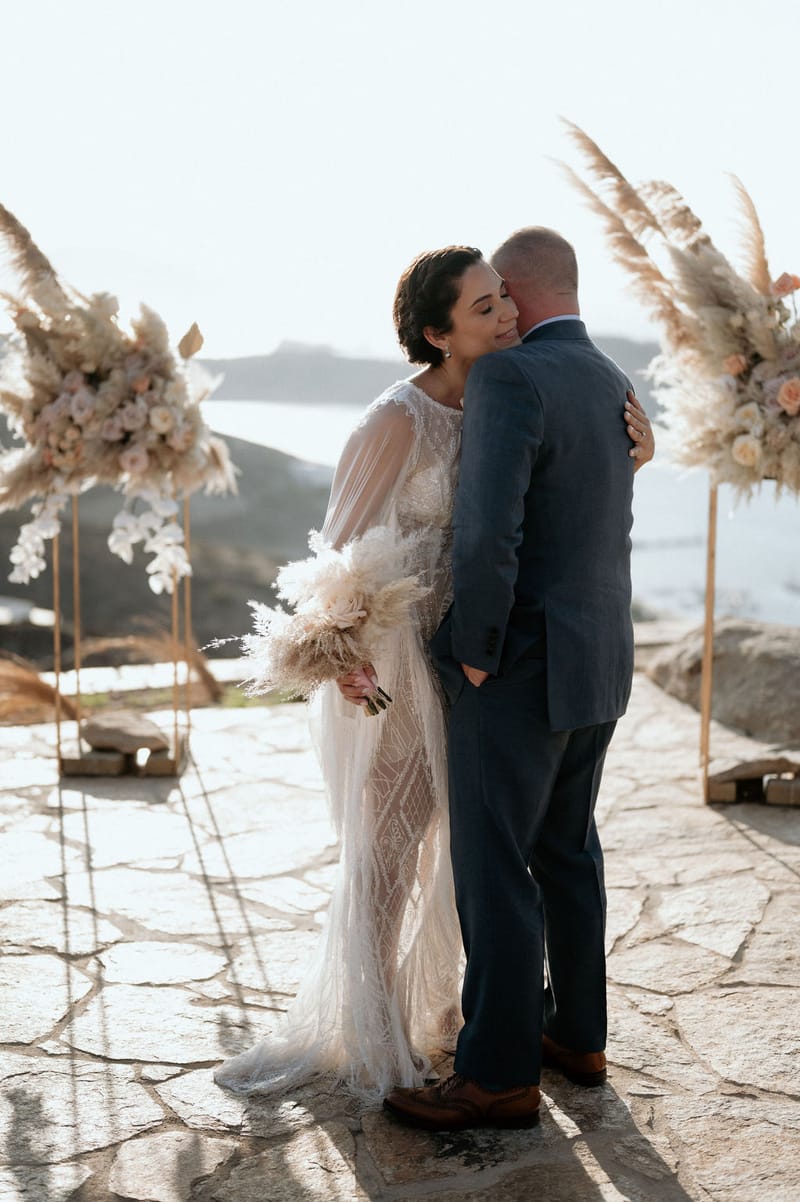 Eliana & Peter Bohemian wedding in Ios