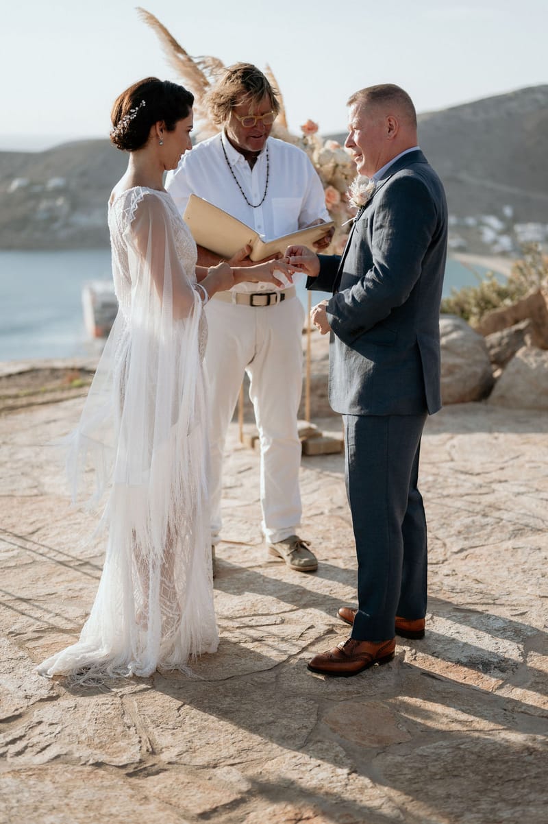 Eliana & Peter Bohemian wedding in Ios