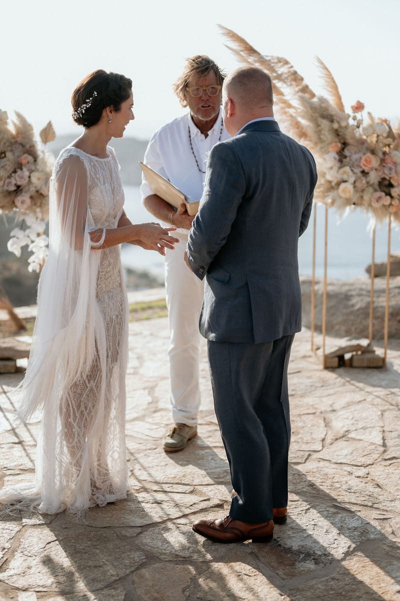 Eliana & Peter Bohemian wedding in Ios