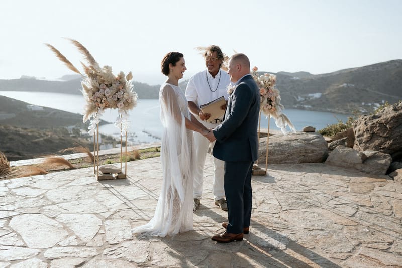 Eliana & Peter Bohemian wedding in Ios