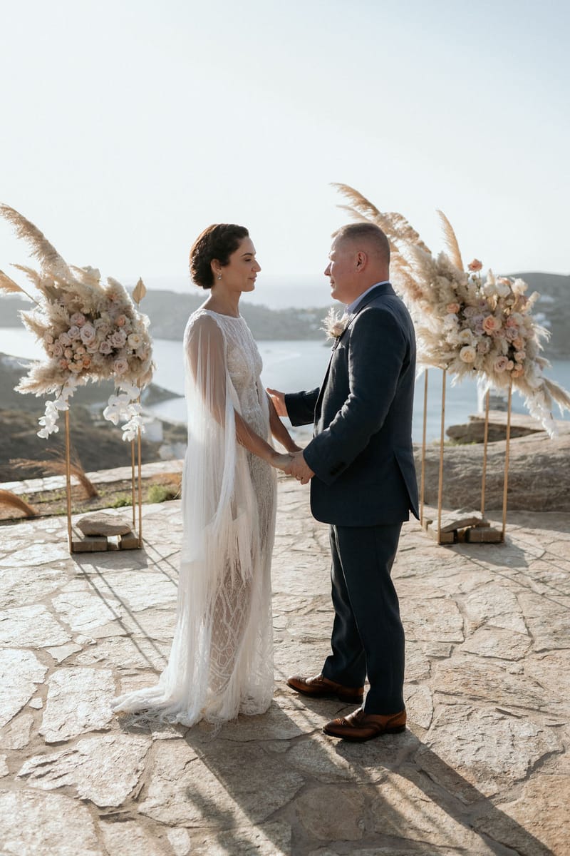 Eliana & Peter Bohemian wedding in Ios