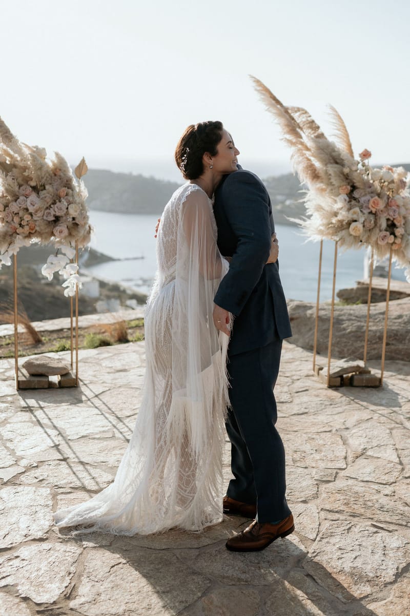 Eliana & Peter Bohemian wedding in Ios