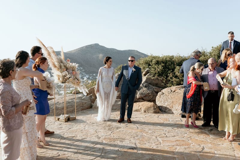 Eliana & Peter Bohemian wedding in Ios