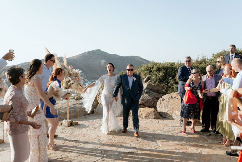 Eliana & Peter Bohemian wedding in Ios