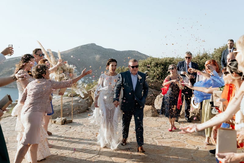 Eliana & Peter Bohemian wedding in Ios