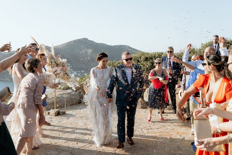 Eliana & Peter Bohemian wedding in Ios