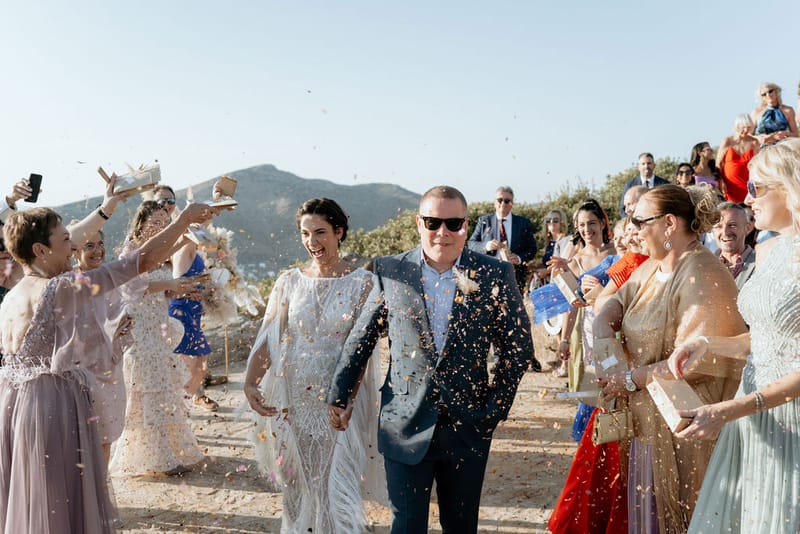 Eliana & Peter Bohemian wedding in Ios