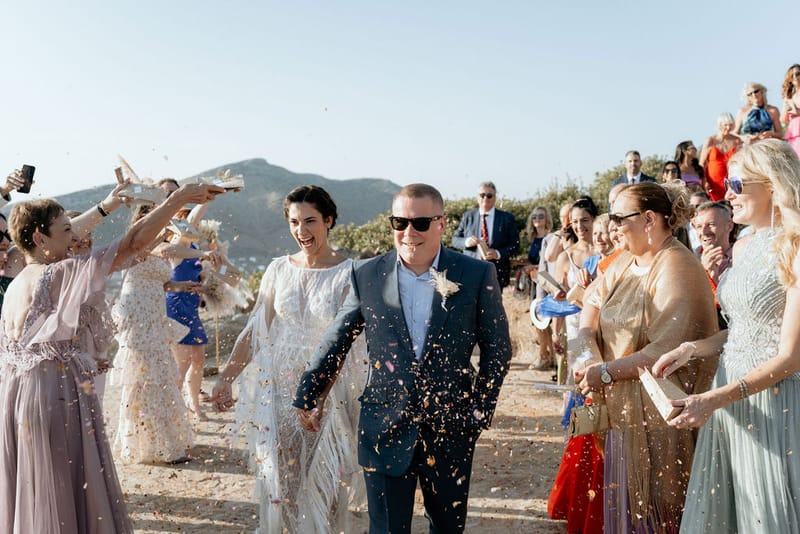 Eliana & Peter Bohemian wedding in Ios