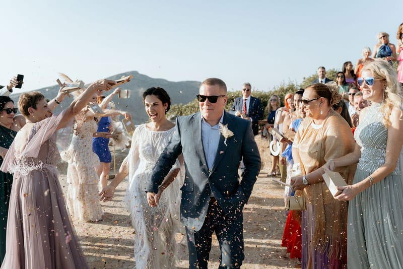 Eliana & Peter Bohemian wedding in Ios