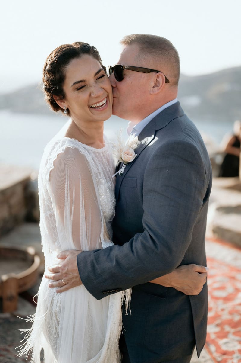 Eliana & Peter Bohemian wedding in Ios