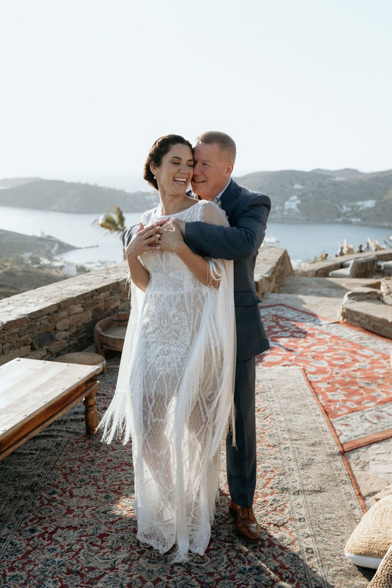 Eliana & Peter Bohemian wedding in Ios