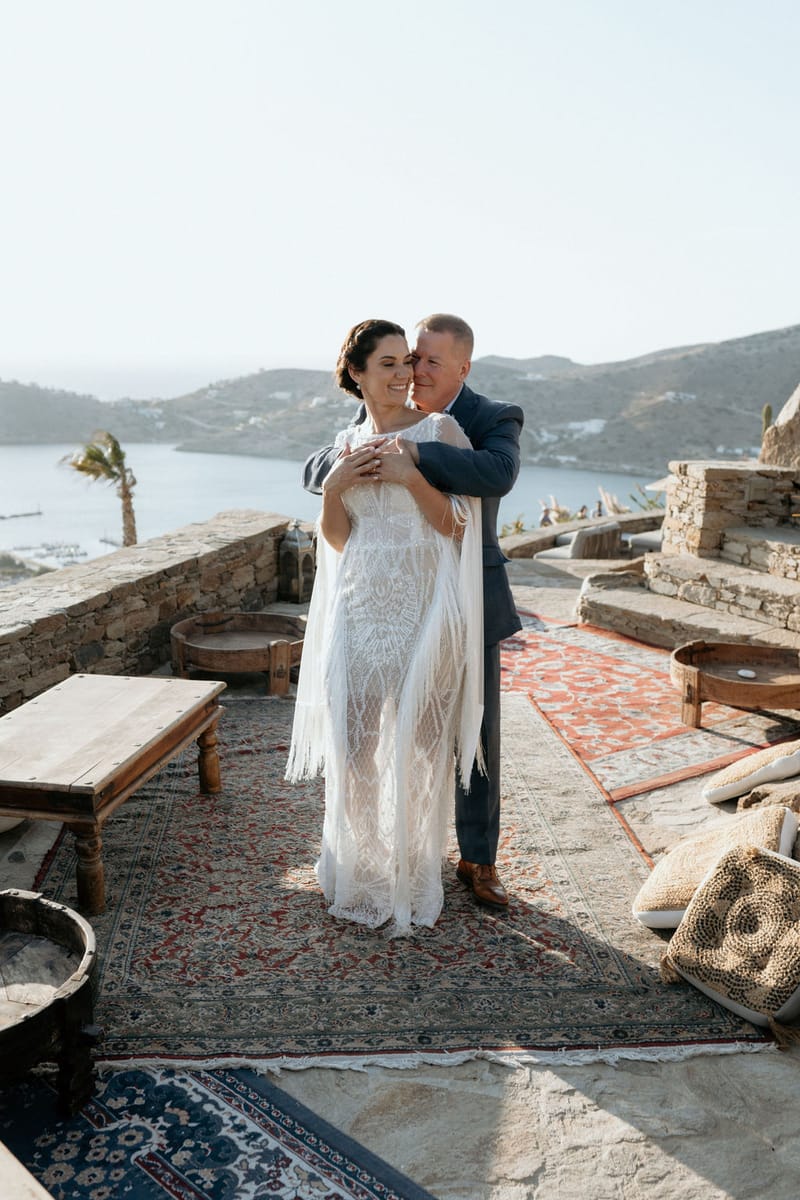 Eliana & Peter Bohemian wedding in Ios