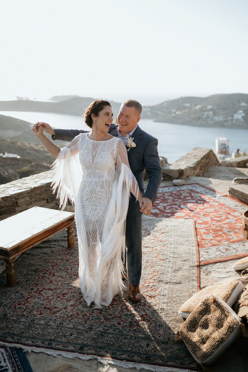 Eliana & Peter Bohemian wedding in Ios