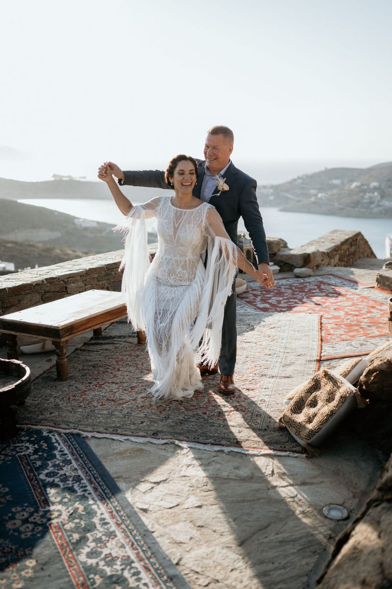 Eliana & Peter Bohemian wedding in Ios