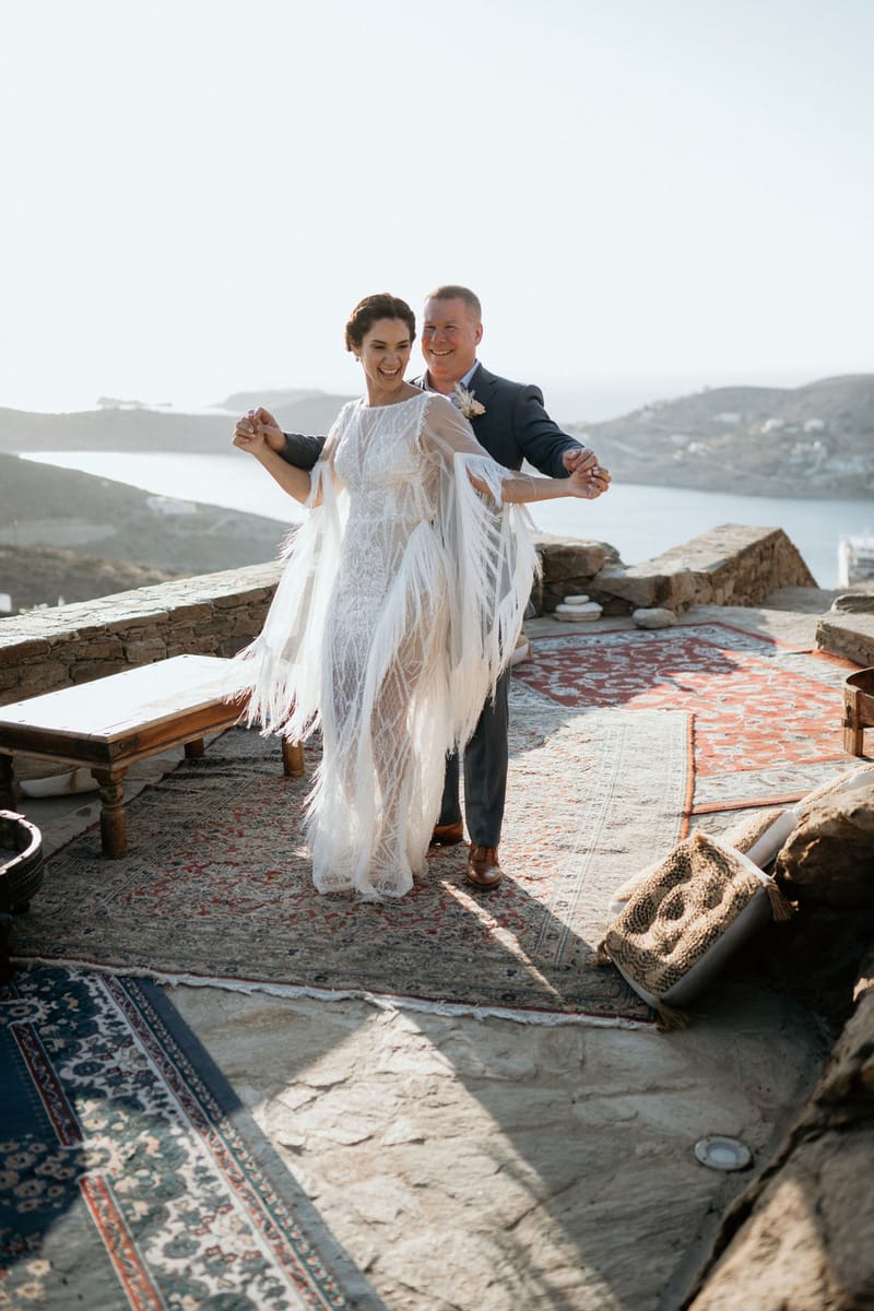 Eliana & Peter Bohemian wedding in Ios