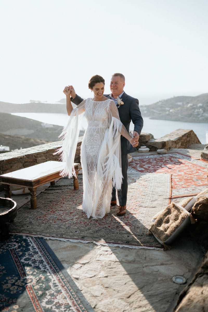 Eliana & Peter Bohemian wedding in Ios