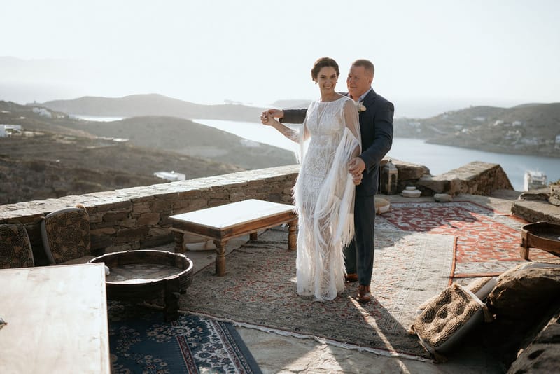 Eliana & Peter Bohemian wedding in Ios