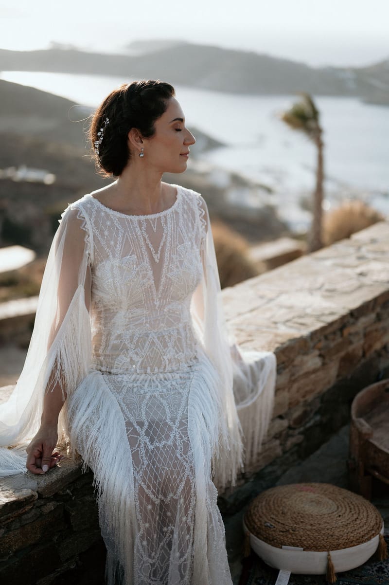 Eliana & Peter Bohemian wedding in Ios