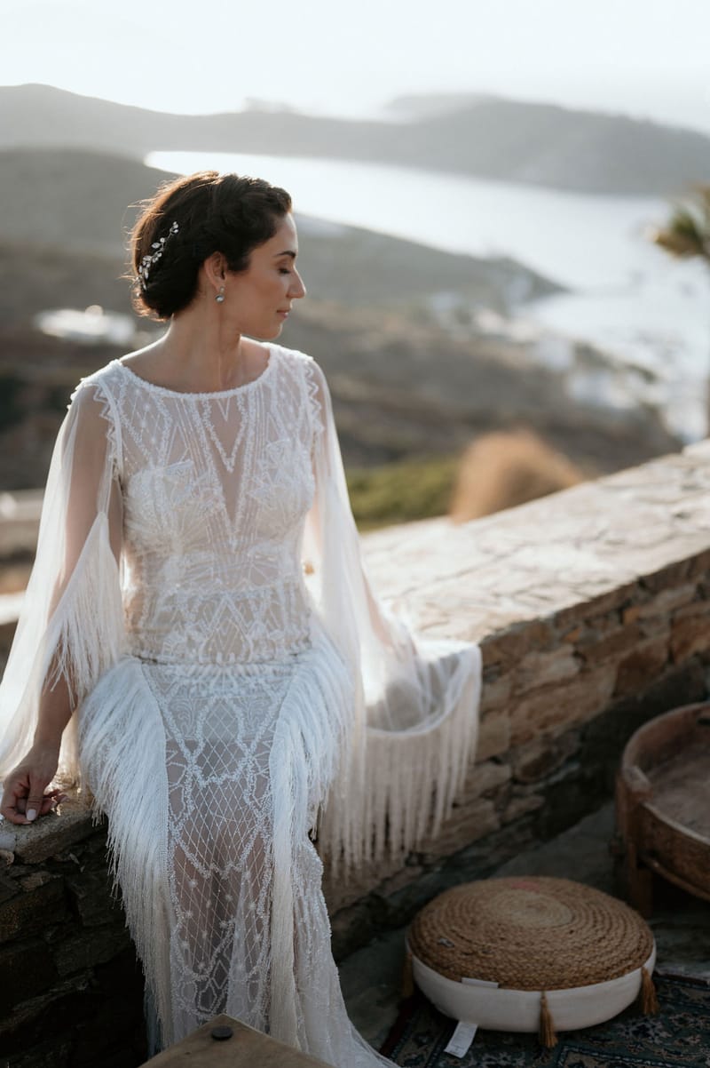 Eliana & Peter Bohemian wedding in Ios