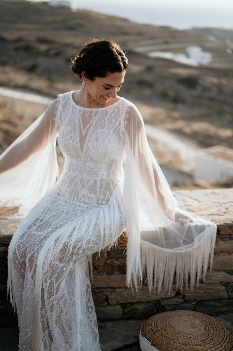 Eliana & Peter Bohemian wedding in Ios