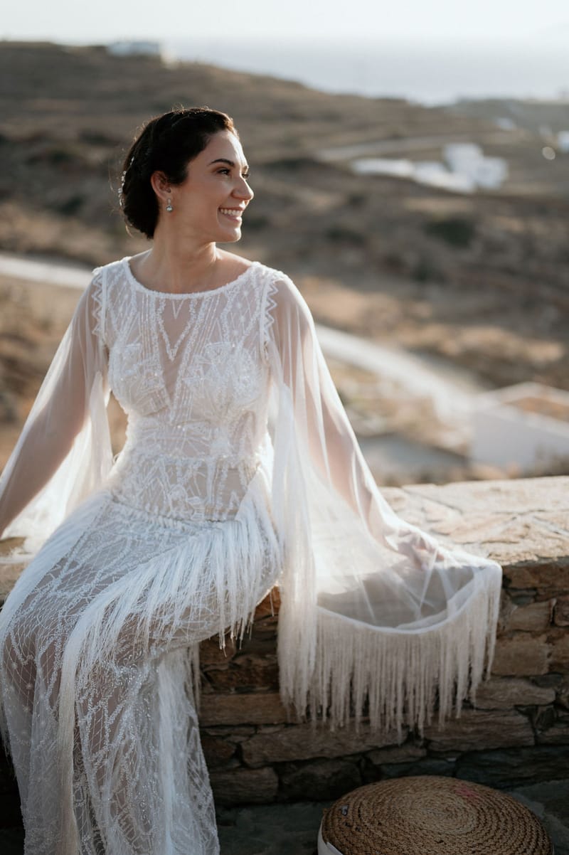 Eliana & Peter Bohemian wedding in Ios