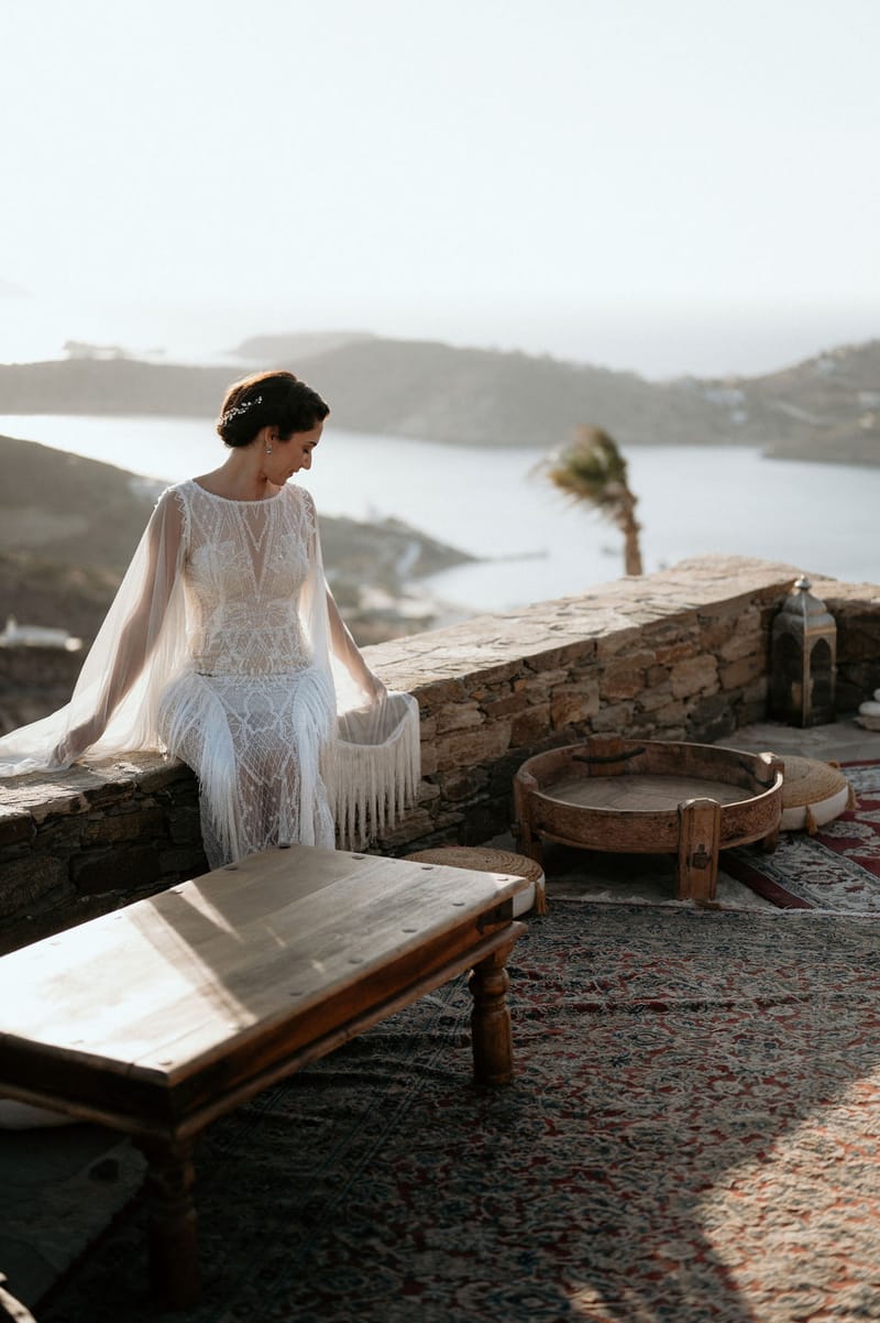 Eliana & Peter Bohemian wedding in Ios