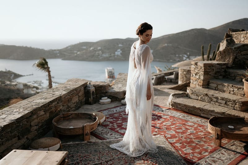 Eliana & Peter Bohemian wedding in Ios