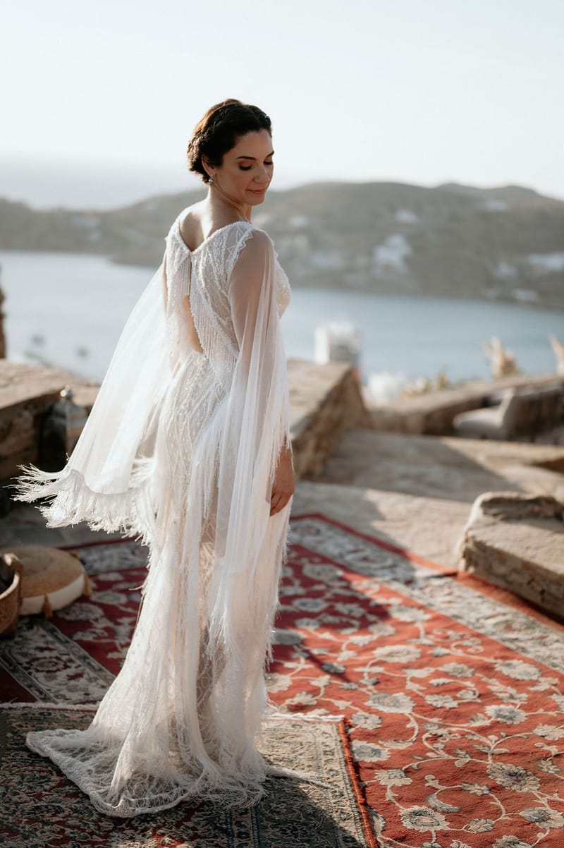 Eliana & Peter Bohemian wedding in Ios