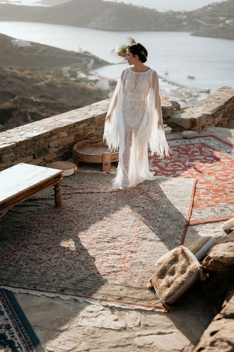 Eliana & Peter Bohemian wedding in Ios