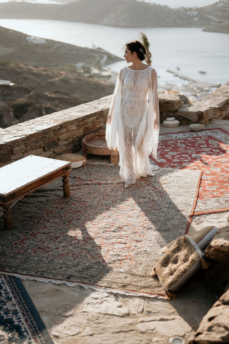 Eliana & Peter Bohemian wedding in Ios