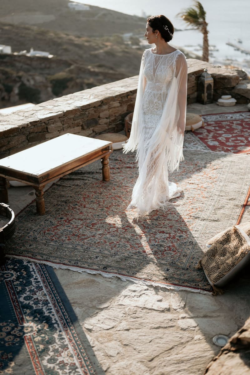 Eliana & Peter Bohemian wedding in Ios