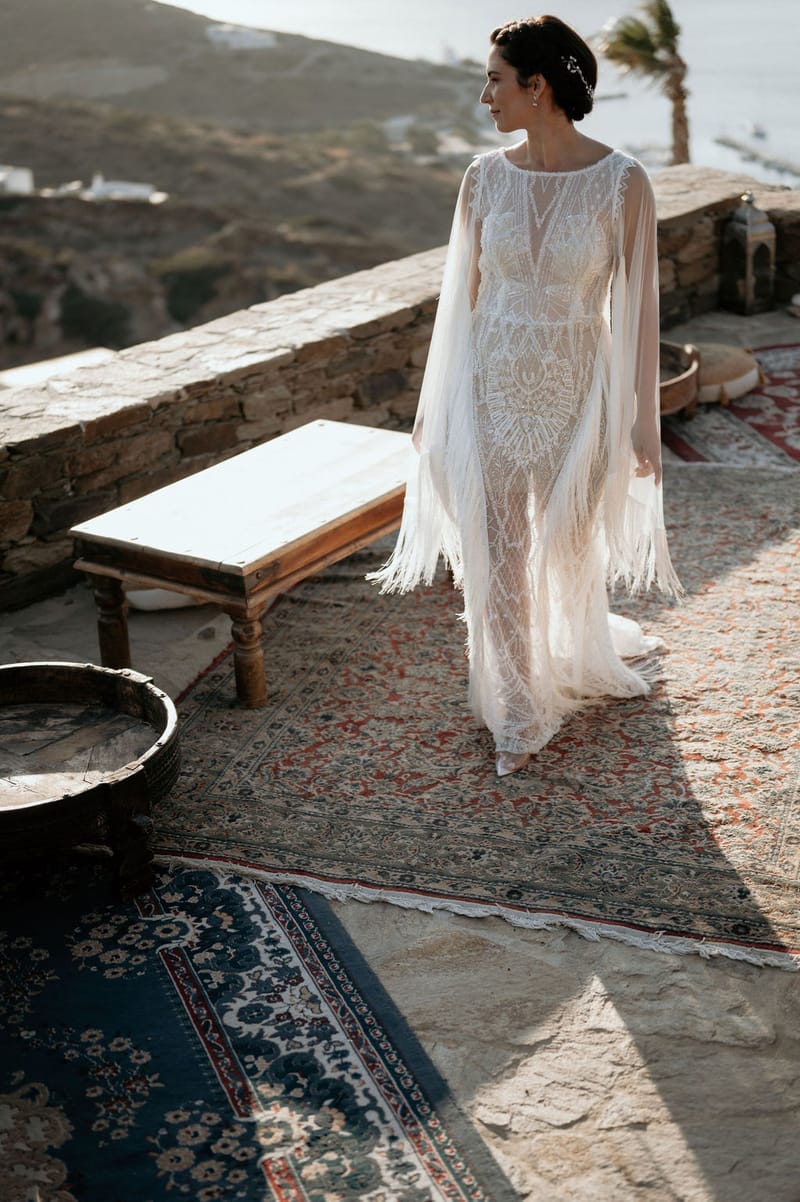 Eliana & Peter Bohemian wedding in Ios