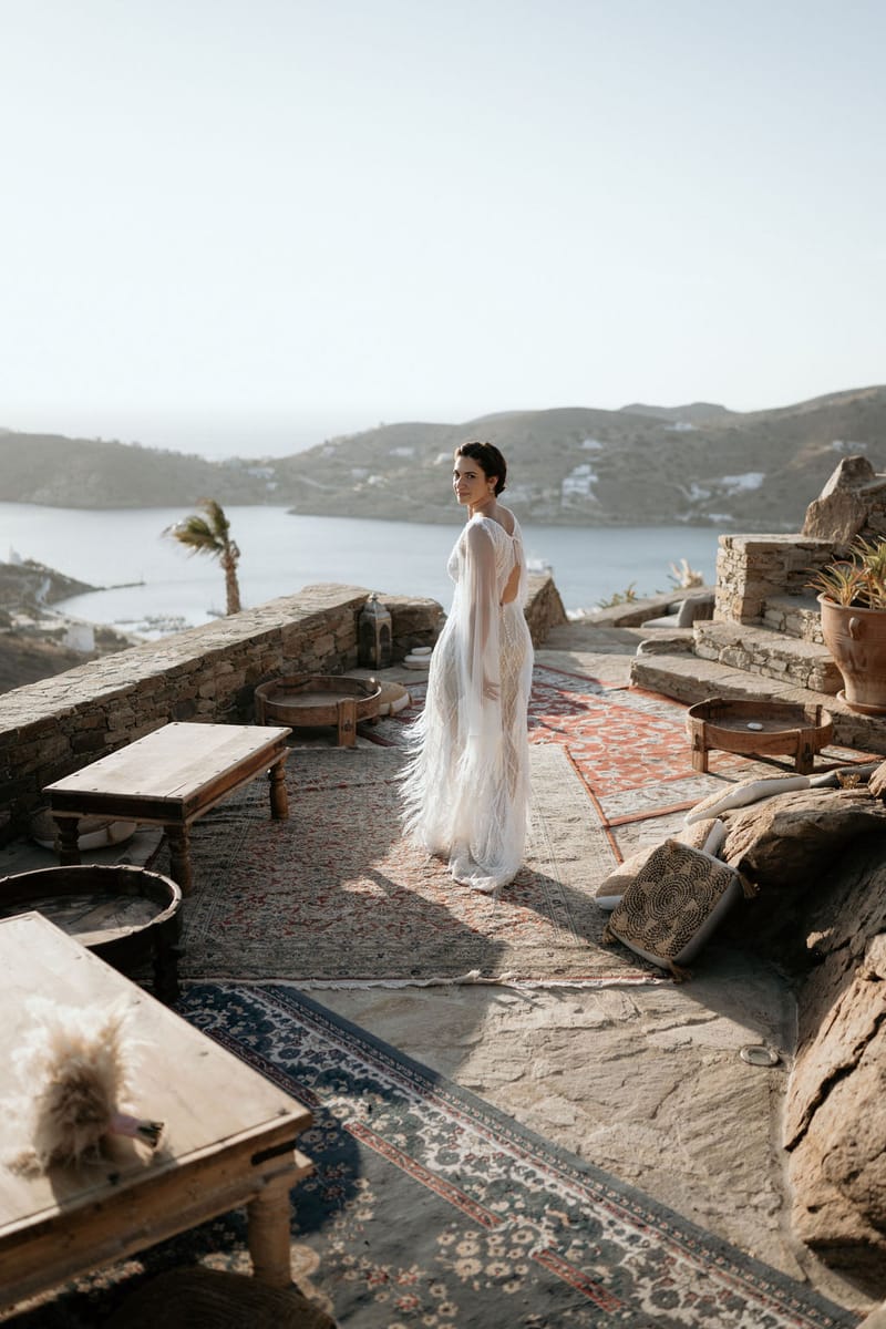 Eliana & Peter Bohemian wedding in Ios