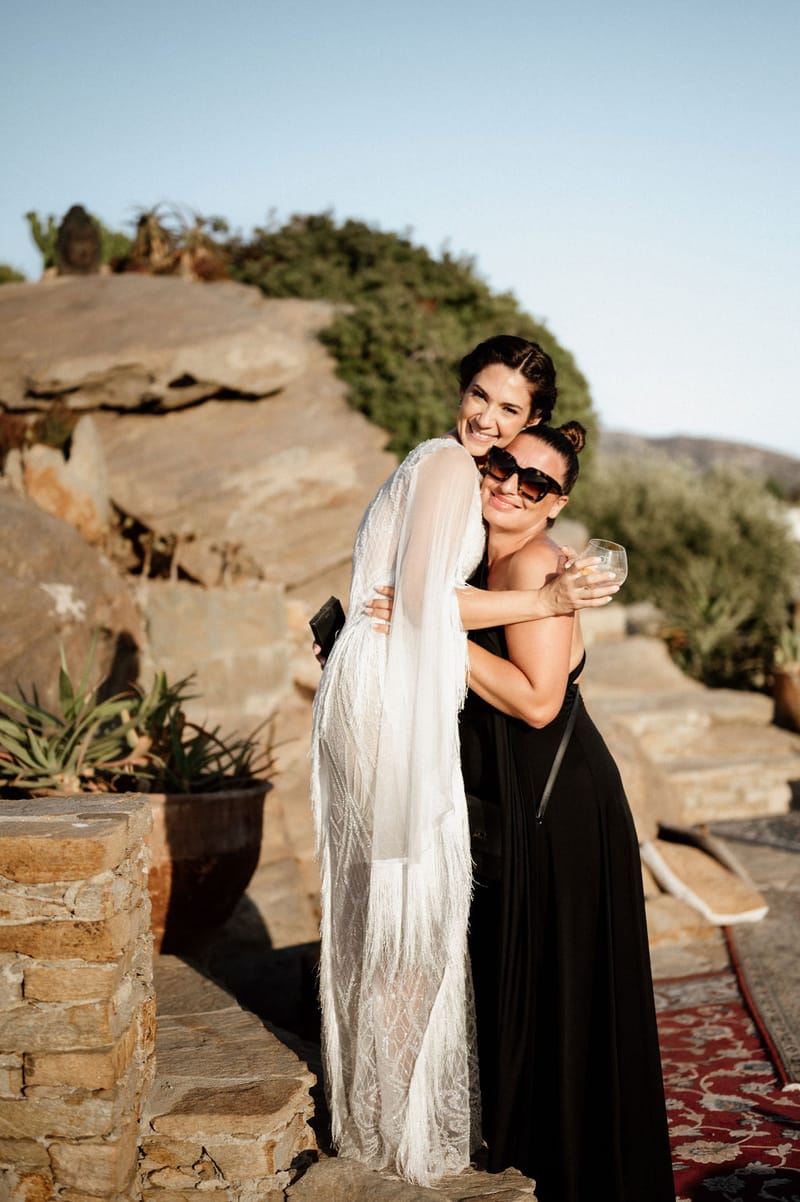 Eliana & Peter Bohemian wedding in Ios