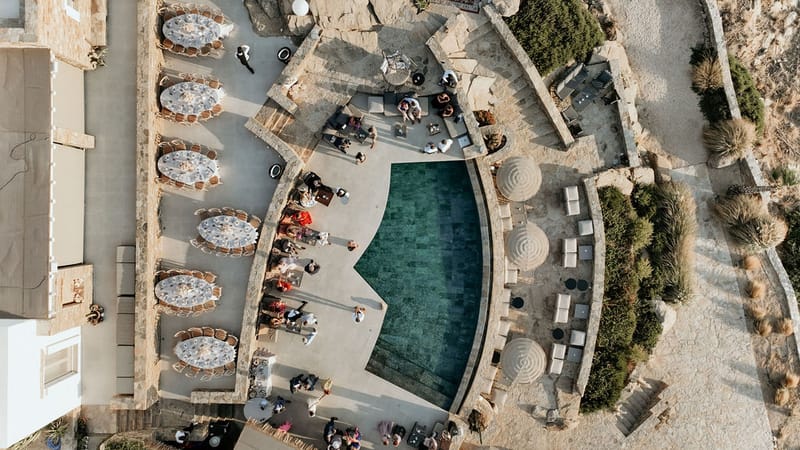 Eliana & Peter Bohemian wedding in Ios