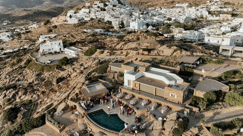 Eliana & Peter Bohemian wedding in Ios