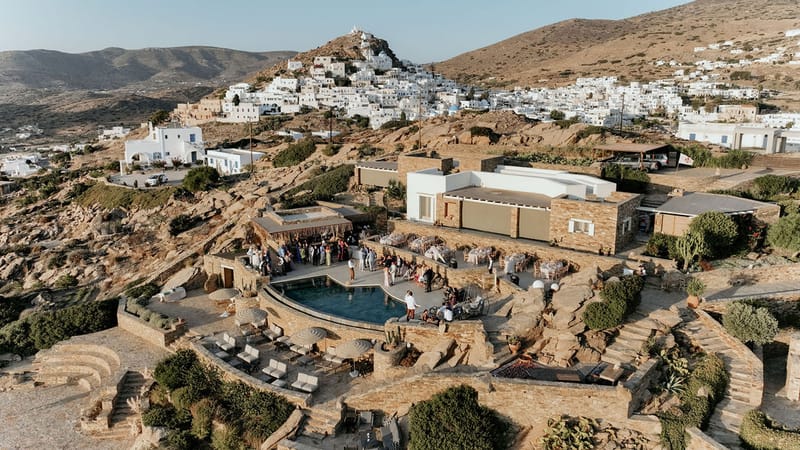 Eliana & Peter Bohemian wedding in Ios