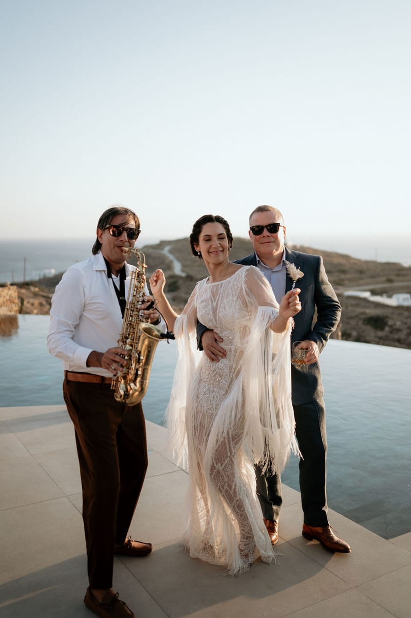 Eliana & Peter Bohemian wedding in Ios