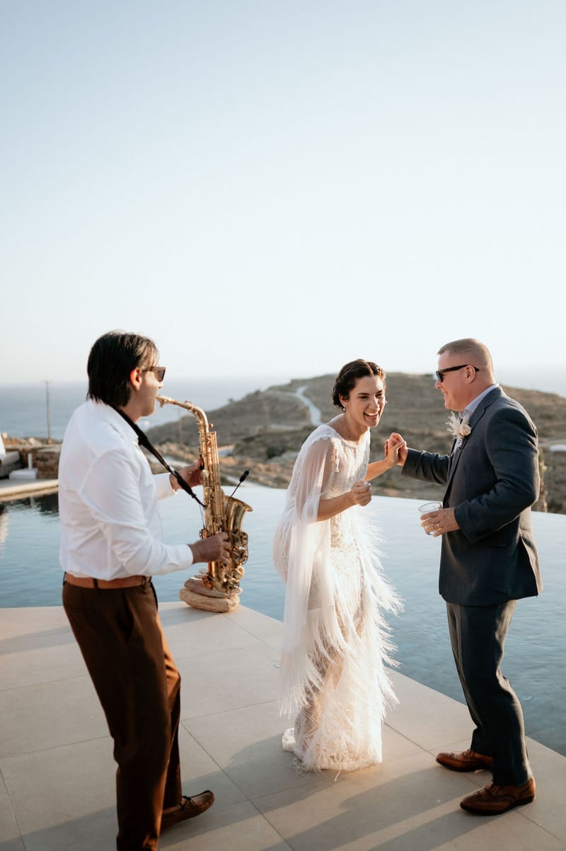 Eliana & Peter Bohemian wedding in Ios