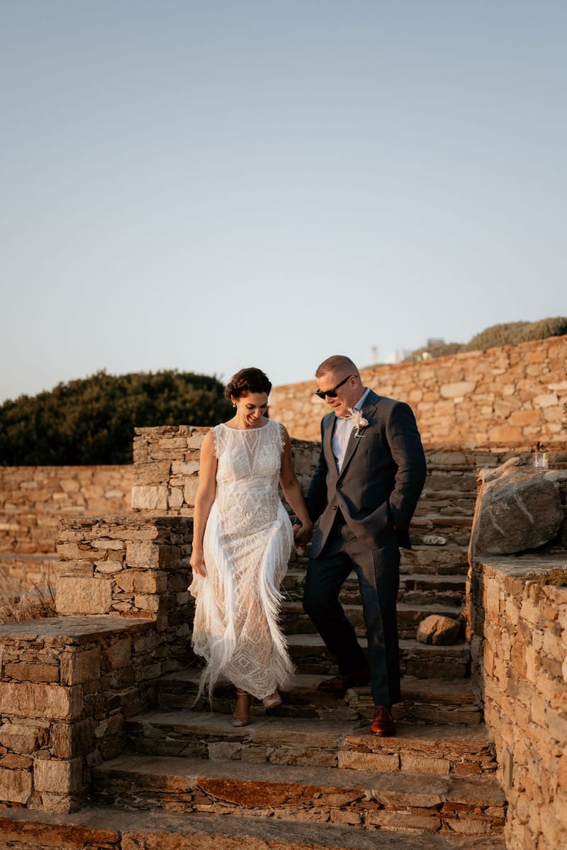 Eliana & Peter Bohemian wedding in Ios