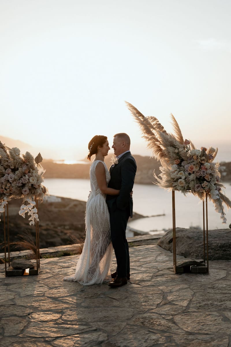 Eliana & Peter Bohemian wedding in Ios