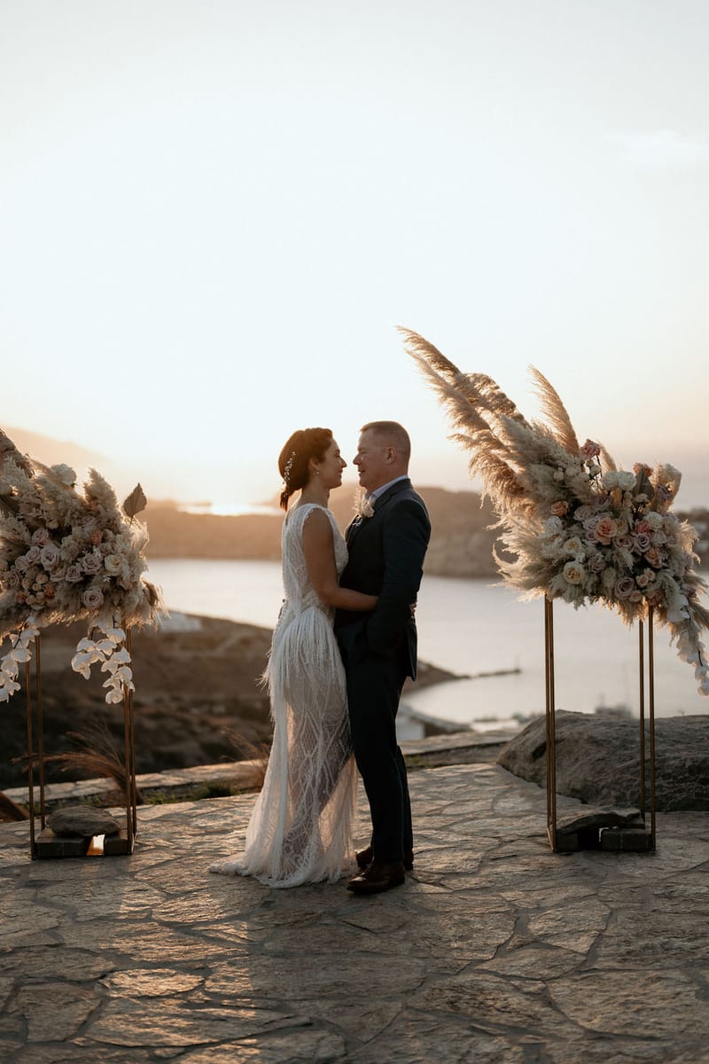 Eliana & Peter Bohemian wedding in Ios