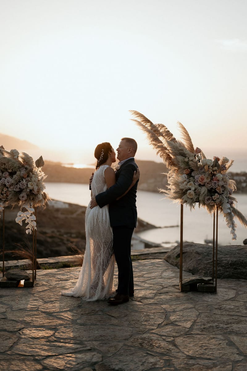 Eliana & Peter Bohemian wedding in Ios