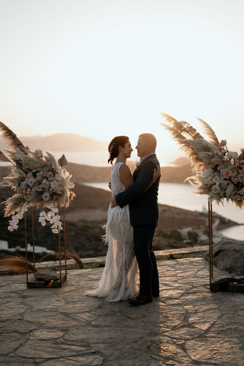 Eliana & Peter Bohemian wedding in Ios