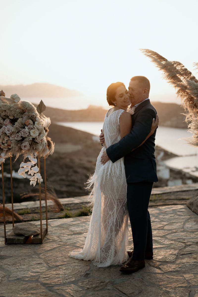 Eliana & Peter Bohemian wedding in Ios